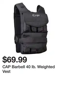 Dick's Sporting Goods CAP Barbell 40 lb. Weighted Vest offer