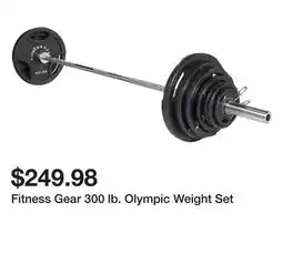 Dick's Sporting Goods Fitness Gear 300 lb. Olympic Weight Set offer