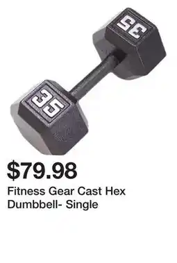 Dick's Sporting Goods Fitness Gear Cast Hex Dumbbell- Single offer