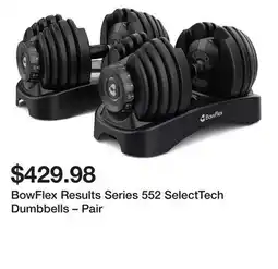 Dick's Sporting Goods BowFlex Results Series 552 SelectTech Dumbbells – Pair offer