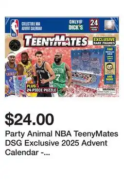 Dick's Sporting Goods Party Animal NBA TeenyMates DSG Exclusive 2025 Advent Calendar - Rare Figures offer