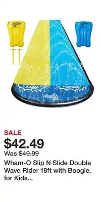 Kohl's Wham-O Slip N Slide Double Wave Rider 18ft with Boogie, for Kids 5-12 Years Summer Toys Easy Setup offer