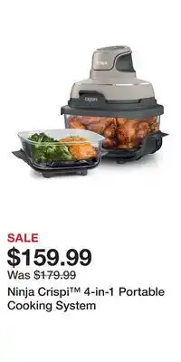 Kohl's Ninja Crispi 4-in-1 Portable Cooking System offer