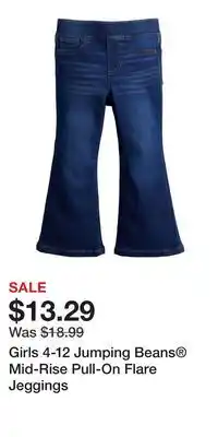 Kohl's Girls 4-12 Jumping Beans Mid-Rise Pull-On Flare Jeggings offer