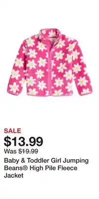Kohl's Baby & Toddler Girl Jumping Beans High Pile Fleece Jacket offer