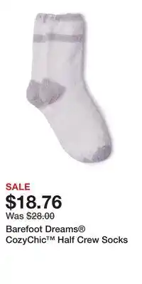Nordstrom Barefoot Dreams CozyChic Half Crew Socks offer