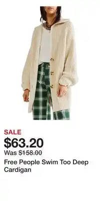 Nordstrom Free People Swim Too Deep Cardigan offer