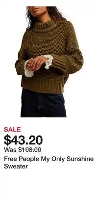 Nordstrom Free People My Only Sunshine Sweater offer