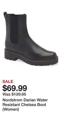 Nordstrom Nordstrom Darian Water Resistant Chelsea Boot (Women) offer