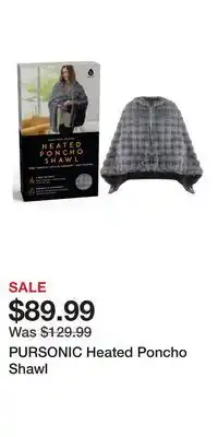Nordstrom PURSONIC Heated Poncho Shawl offer