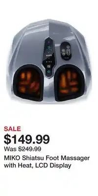 Nordstrom MIKO Shiatsu Foot Massager with Heat, LCD Display offer
