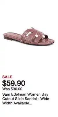 Nordstrom Sam Edelman Women Bay Cutout Slide Sandal - Wide Width Available (Women) offer