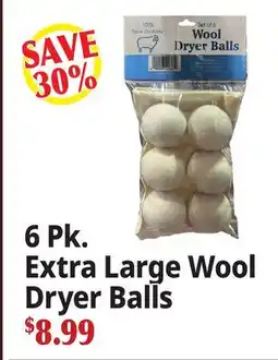 Ocean State Job Lot 6 Pk. Extra Large Wool Dryer Balls offer