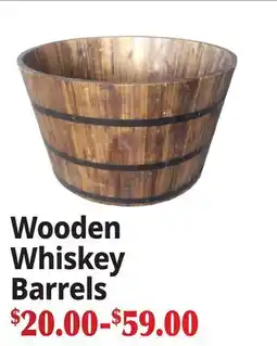 Ocean State Job Lot Wooden Whiskey Barrels offer