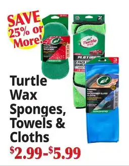 Ocean State Job Lot Turtle Wax Sponges Towels & Cloths offer