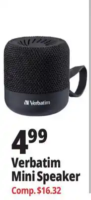 Ocean State Job Lot Verbatim Mini Speaker offer