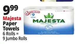 Ocean State Job Lot Majesta Paper Towels offer