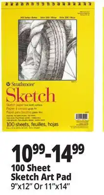 Ocean State Job Lot Strathmore 300 Series 9 x 12 Spiral Sketch Pad 100 Sheets offer