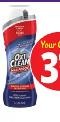 Ocean State Job Lot OxiClean Max Force Laundry Stain Remover Gel Stick 6.2 oz offer