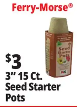 Ocean State Job Lot NK Lawn & Garden All Natural Fiber 3 Round Seed Starter Pots 15 Pots offer