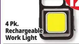 Ocean State Job Lot 4 Pk. Rechargeable Work Light offer