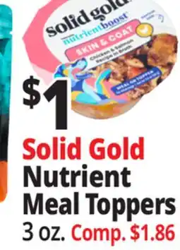 Ocean State Job Lot Solid Gold Nutrient Meal Toppers offer