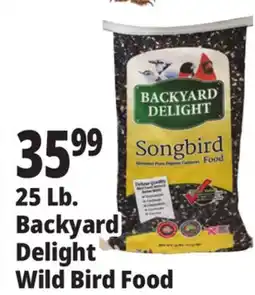 Ocean State Job Lot Backyard Delight Songbird Food 25 lbs offer