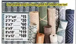 Ocean State Job Lot Indoor/Outdoor Rugs offer