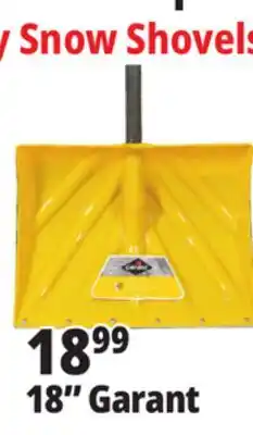 Ocean State Job Lot Garant 18 All Purpose Poly Snow Shovel with Steel Wear Strip offer