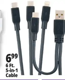 Ocean State Job Lot 6 Ft. 5-in-1 Cable offer