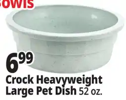 Ocean State Job Lot Crock Heavyweight Large Pet Dish 52 oz offer