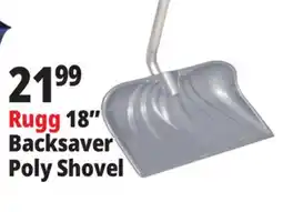 Ocean State Job Lot RUGG 18 Backsaver Snow Shovel offer