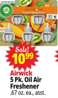 Ocean State Job Lot Airwick 5 Pk. Oil Air Freshener offer