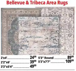 Ocean State Job Lot Bellevue & Tribeca Area Rugs offer