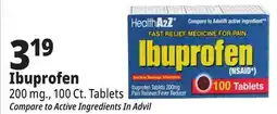 Ocean State Job Lot Ibuprofen 200 mg Tablets 100 Count offer