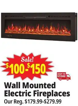 Ocean State Job Lot Naomi Home 40 Wall Mounted Electric Fireplace Black offer