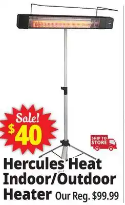 Ocean State Job Lot Hercules Heat Indoor/ Outdoor Heater with Tripod Stand offer