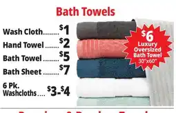 Ocean State Job Lot Bath Towels offer