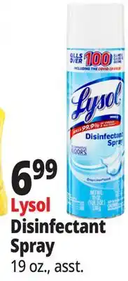 Ocean State Job Lot Lysol Disinfectant Spray offer
