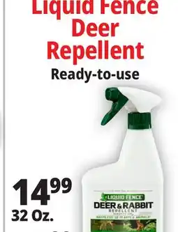 Ocean State Job Lot Liquid Fence Deer & Rabbit Repellent 32 oz offer