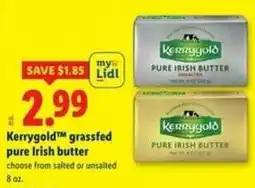 Lidl Kerrygold grassfed pure Irish butter offer