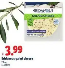 Lidl Eridanous galari cheese offer