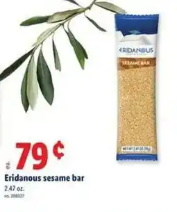 Lidl Eridanous sesame bar offer