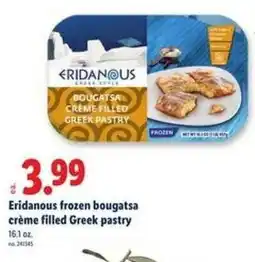 Lidl Eridanous frozen bougatsa crème filled Greek pastry offer