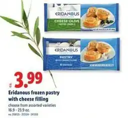 Lidl Eridanous frozen pastry with cheese filling offer