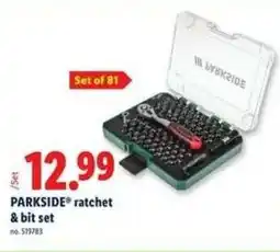 Lidl PARKSIDE ratchet & bit set offer