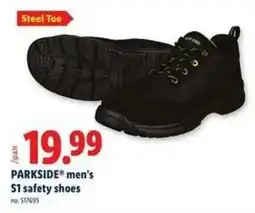 Lidl Parkside men's s1 safety shoes offer