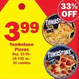 Schnucks Tombstone Pizzas offer
