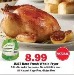 Schnucks JUST Bare Fresh Whole Fryer offer