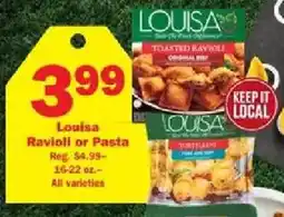 Schnucks Louisa Ravioli or Pasta offer